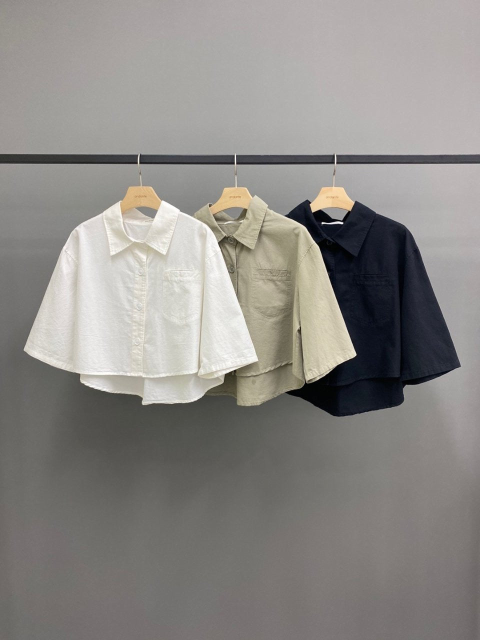 리나 크롭남방 (Lina Crop Shirt)
