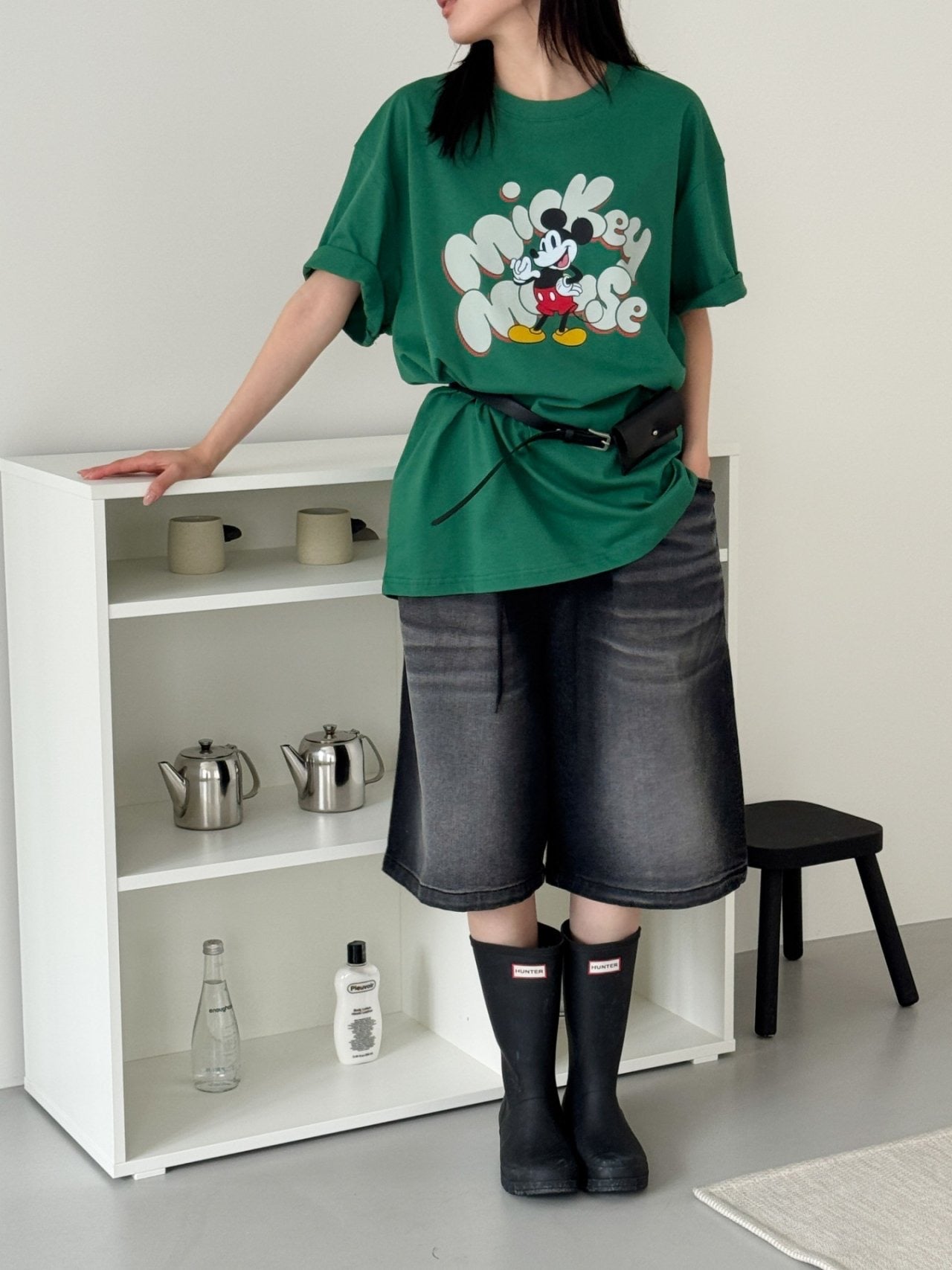 빅 마우스 나염 박스티 (Big Mouse Box Tee)