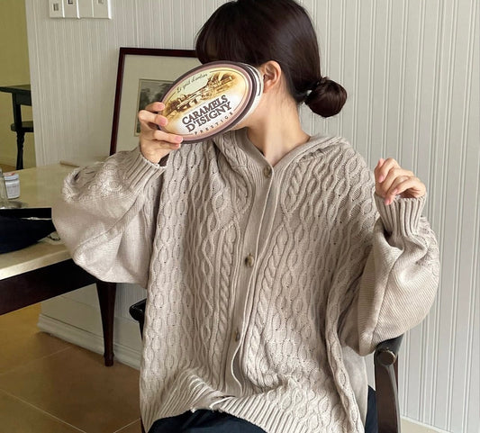 오버핏 체인 가디건 (Overfit Chain Cardigan)