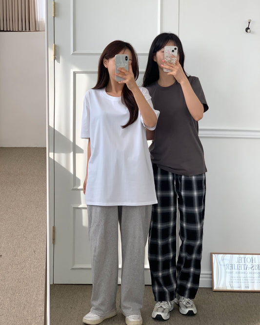 면 스판 라운드 고퀄 (Cotton Span Round Neck T Shirt)