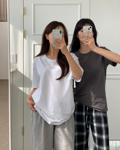 면 스판 라운드 고퀄 (Cotton Span Round Neck T Shirt)