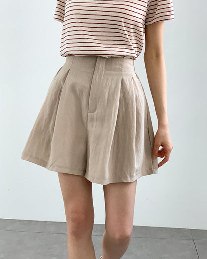 러스트 핀턱 반바지 (Rust Pintuck Shorts)