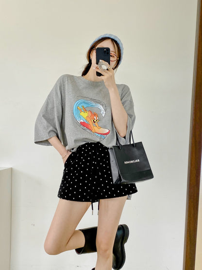 텐타가공 도트팬츠 (Pre-shrunk Polka Dot Pants)