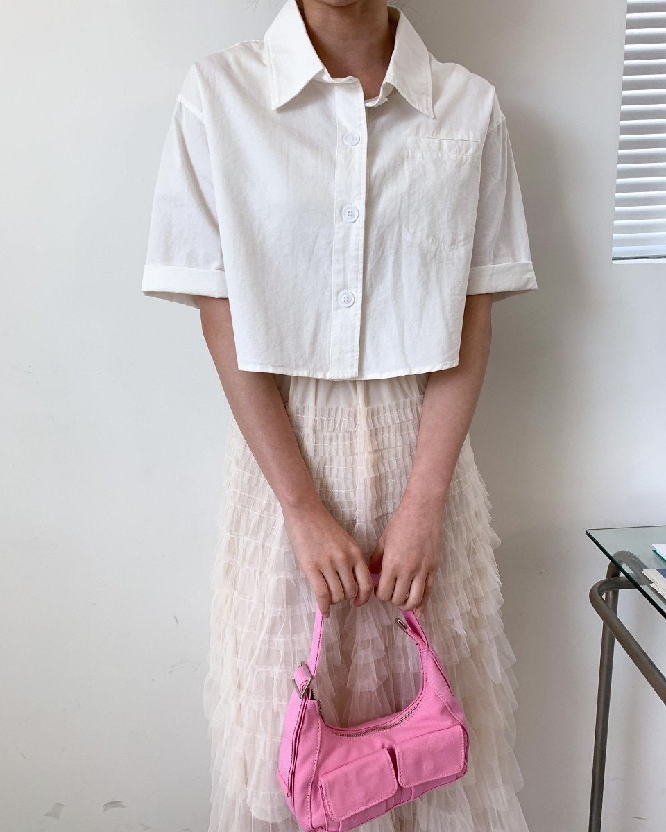 리나 크롭남방 (Lina Crop Shirt)