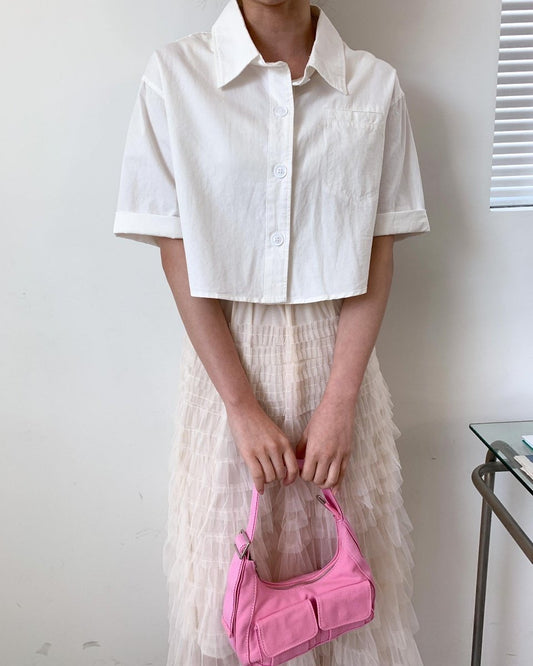 리나 크롭남방 (Lina Crop Shirt)