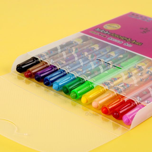 짱구 12색 색연필 (Shinchan 12-Color Twist Crayons)