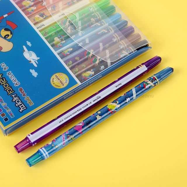 짱구 12색 색연필 (Shinchan 12-Color Twist Crayons)