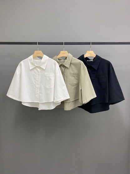 리나 크롭남방 (Lina Crop Shirt)