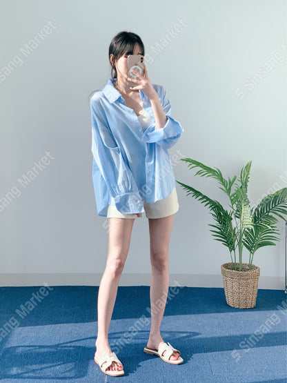 네이처 린넨셔츠
