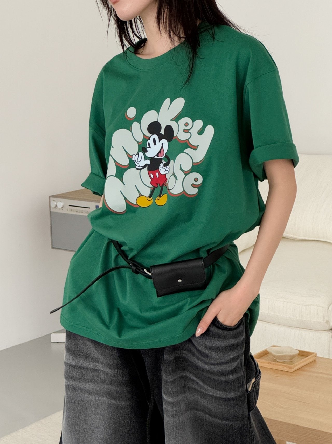 빅 마우스 나염 박스티 (Big Mouse Box Tee)