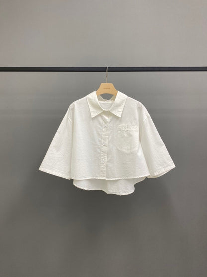 리나 크롭남방 (Lina Crop Shirt)